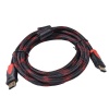 HDMi Cable Braided 3m - Black & Red Photo