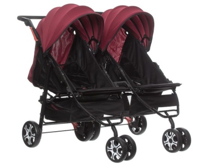 Nipper Baby Movers Double Cab Baby Stroller Maroon