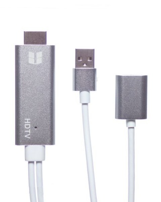 Photo of PowerUp Lightning Digital AV Cable - Silver