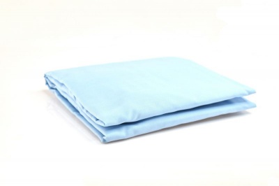 Photo of Cabbage Creek - Large Cot Fitted Sheet - Blue