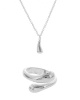 Unexpected Box Drop Ring & Necklace Set Photo