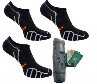 Photo of Vitalsox Men's 3 Pack Socks & Bottle - Premier Black