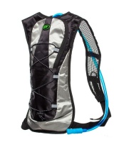 GetUp Frontier Backpack with 2L Water Bag Black Silver