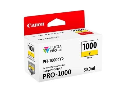 Photo of Canon PFI-1000 Yellow Ink Cartridge