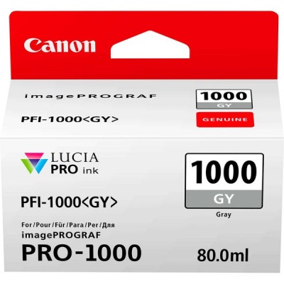 Photo of Canon PFI-1000 Grey Ink Cartridge