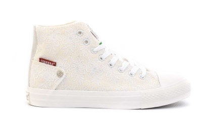 Photo of Carrera CA Hi Top Lace Up Sneakers - White