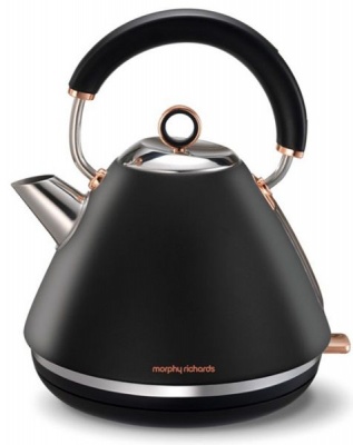 Photo of Morphy Richards - 1.5 Litre Accent Kettle - Black With Rose Gold