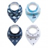 Boy's Bandana Bib Set of 4 - Ships Photo