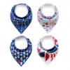 Boy's Bandana Anchor Bib Set of 4 - Blue Photo