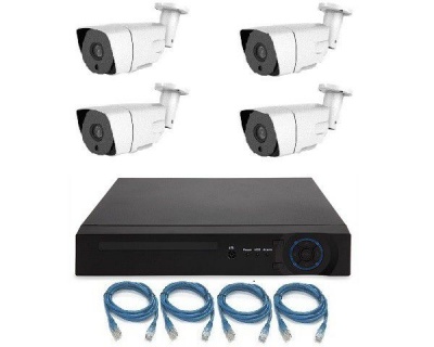 Photo of CCTV 4 Camera System KIT 2 MegaPixel IP 1080P