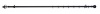 Decor Depot 25mm Steel Curtain Rod - Black Photo