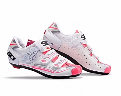 Photo of Sidi Women's Genius 7 Road Cycling Shoes - White/Pink Fluo