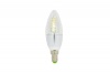 4W E14 LED Candle Bulb - White & Silver Photo
