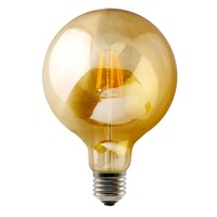 G125 6W E27 Filament Bulb Brown