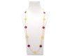 Periwinkle Station Gold Necklace - Purple Magnesite Photo