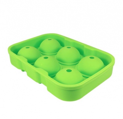 Photo of 6 Ball Boulders Silicone Ice Tray - Green