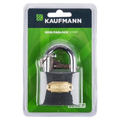 Photo of Kaufmann Steel Lock 50mm - Grey