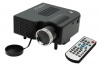 Mini LED Projector with LCD Image System - Black Photo