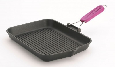 Photo of Risoli - 36cm Saporelax Grill Pan - Pink Handle