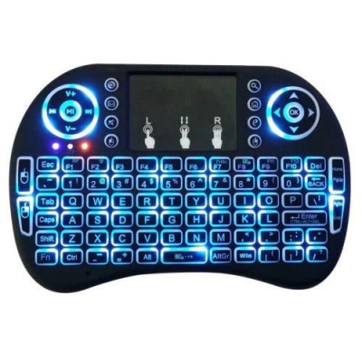 Mini 24GHz Backlit Wireless Keyboard Touchpad for PC TV Box Android