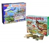 Melissa & Doug Floor Puzzle Places & Dino - Set of 2 Photo