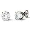 Dhia Fancy Stud Earrings Embellished with Swarovski Zirconia - White Photo