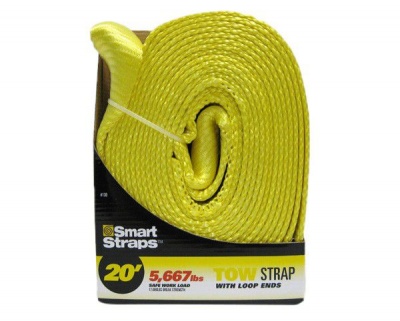 Photo of Kaufmann Smart Straps 6m Tow Strap with Loop Ends - Yellow