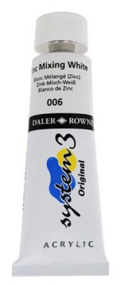 Photo of Daler Rowney: System3 75ml - Zinc Mix White