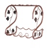 Decorative Iron Art Wine Rack Holder Photo