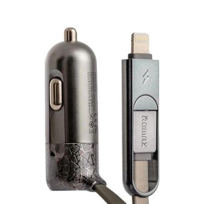 Photo of Remax Finchy 3.4A Single USB Car Charger - Grey