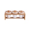 Bamboo Wood Ceramic Flavored Bottle Set Photo