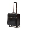 Hazlo Faux Leather Trolley Cabin Laptop Briefcase Bag - Black Photo