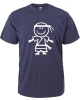 Qtees Africa Men's Karate Guy T-Shirt - Navy Photo