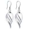 Silver Designer Angel Wings Earrings Photo
