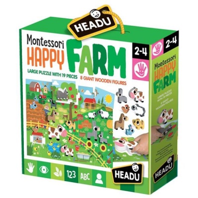 Photo of Headu Montessori Happy Farm Puzzle