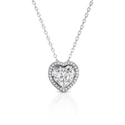 Photo of Destiny Angela Heart Necklace with Swarovski Crystals