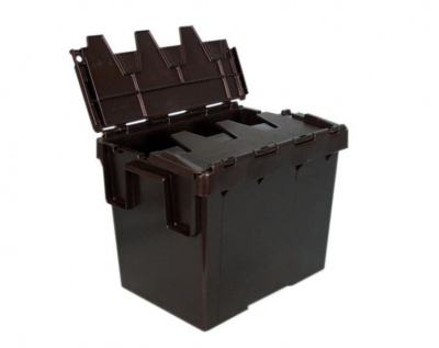 Photo of Mpact Black Crate with Lid - 55L