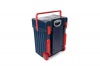Cadii School Bag - Navy Lid & Body with Red Bump Protectors Photo