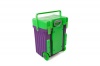 Cadii School Bag - Green Lid with Purple Body Photo