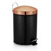 Berlinger Haus - 12 Litre Black Rose Pedal Bin Photo