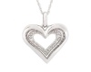 Miss Jewels 0.15ct 10K Gold Diamond Heart Pendant Necklace Photo