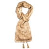 Lily & Rose Light Brown Mottled Patterned Scarf Photo