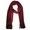 Lily & Rose Maroon & Black Linear Scarf Photo