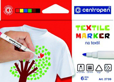 Photo of Centropen : Textile Marker 6 Colours