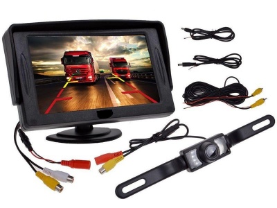 Photo of Car Rearview Reverse Backup Camera and 4.3" Screen Monitor