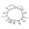 Silver Designer Charm Bracelet Photo