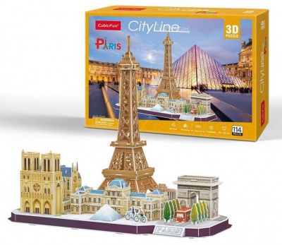 Photo of Cubic Fun City Line Paris 114 Piece 3D Puzzle