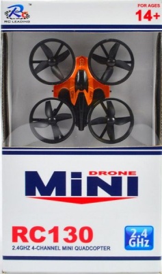 Photo of RC Leading R/C 2.4GHz Mini Drone with Battery & USB Charger - Orange/Black