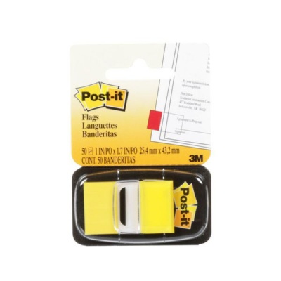 Photo of 3M Post-it Flag Yellow / 50 Flags per pack
