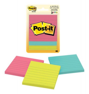 Photo of 3M Post-it Notes - 6301 - Lined . Cape Town Colours Collection